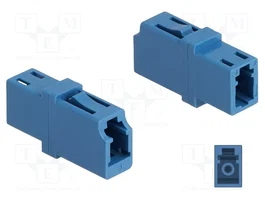 DeLOCK Acoplador de fibra óptica LC Simplex hembra a LC Simplex hembra UPC azul