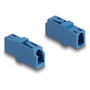 DeLOCK Acoplador de fibra óptica LC Simplex hembra a LC Simplex hembra UPC azul