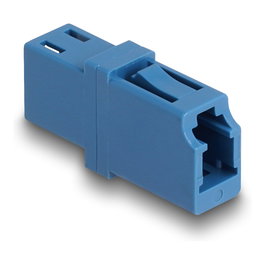 DeLOCK Acoplador de fibra óptica LC Simplex hembra a LC Simplex hembra UPC azul