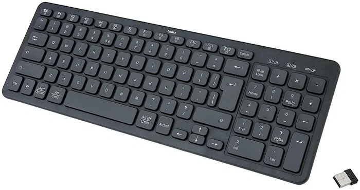 Hama WK-300 Teclado Inalámbrico Negro Hama WK-300 Teclado Inalámbrico Negro