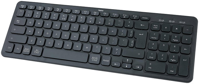 Hama WK-300 Teclado Inalámbrico Negro Hama WK-300 Teclado Inalámbrico Negro
