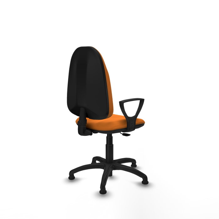 PIQUERAS Y CRESPO Silla de oficina Algarra Naranja con mecanismo de contacto permanente