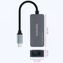Nano Cable 10.03.0410 Adaptador USB-C a RJ45 Ethernet 2.5Gbps 2500Mbps Aluminio Gris Conector USB 3.2 Gen1 Macho Hembra Plug and Play