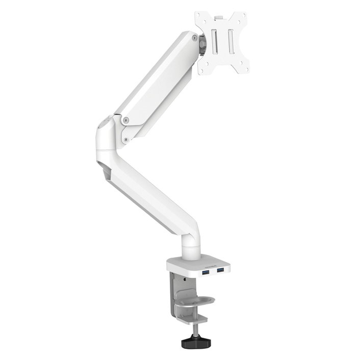 Fellowes Platinum Series Soporte de Monitor Blanco con Muelle a Gas y USB