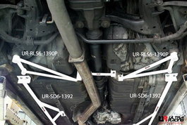 Ultra Racing Refuerzos Traseros 2X 3-Point para NISSAN SKYLINE GTR R33