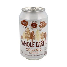 WHOLE EARTH Refresco de Jengibre Ecológico 300ml S/A Vegano Sin Gluten