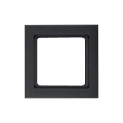 Berker Marco para Interruptor Q.3 Negro Antracita, Mate, Sin Tornillos, 10116096