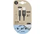 Tech on tech Cable USB 2.4 Tech One con conector Apple y Micro USB, 1 m, Braided Nylon, Negro