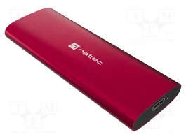 NATEC RHINO M.2 NVME LITE Caja externa para SSD Rojo