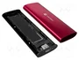 Natec RHINO M.2 NVME LITE Carcasa externa para SSD M.2 NVMe Rojo