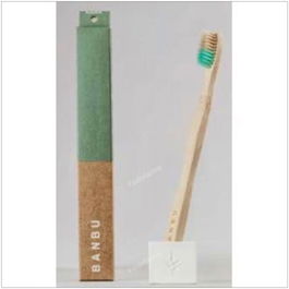 Banbu Cepillo Dental Adulto Suave Verde de Bambú y Nailon