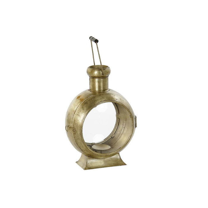 DKD Home Decor Farola de Metal y Cristal Dorado 34x20x46 cm DKD Home Decor Farola de Metal y Cristal Dorado 34x20x46 cm