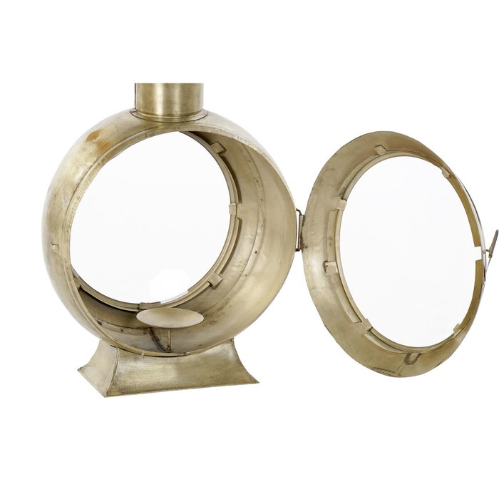 DKD Home Decor Farola de Metal y Cristal Dorado 34x20x46 cm DKD Home Decor Farola de Metal y Cristal Dorado 34x20x46 cm