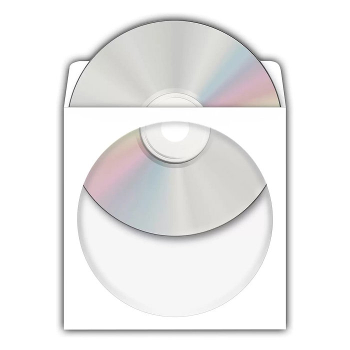 Herma Fundas de papel para CD/DVD blancas 124x124 mm (100 unidades) Herma Fundas de papel para CD/DVD blancas 124x124 mm (100 unidades)