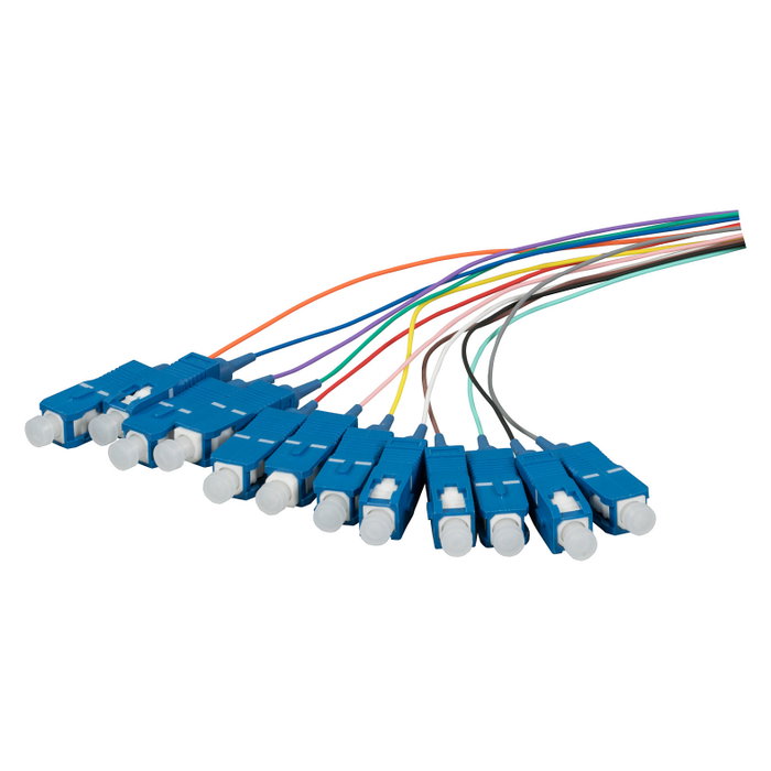 EFB Elektronik Set de 12 Pigtails de Fibra Óptica SC/APC OS2 G657A2 de 2m