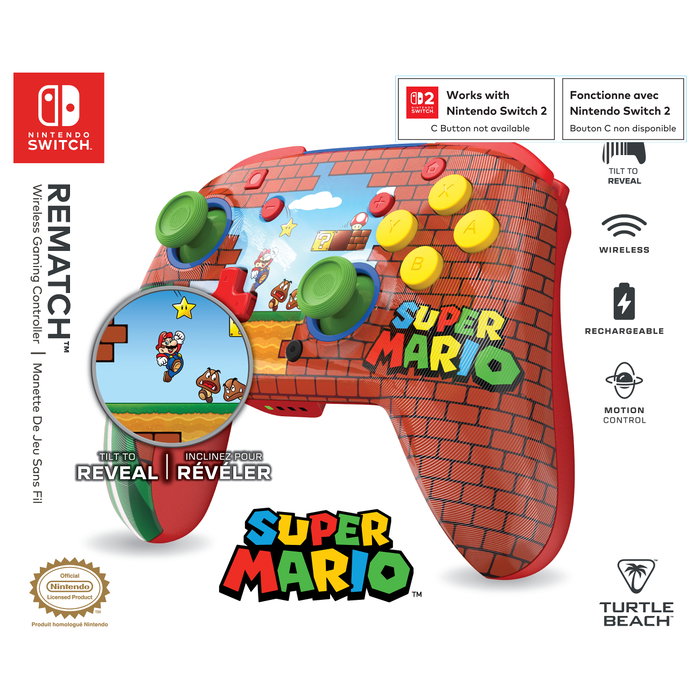 Turtle Beach Rematch Wireless NS Mario Bricks Reveal Turtle Beach Rematch Wireless NS Mario Bricks Reveal