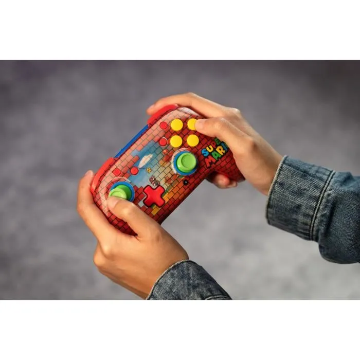 Turtle Beach Mando Inalámbrico para Nintendo Switch - Rematch Mario Bricks - Rojo - AABPE36054