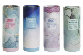 DKD Home Decor Ambientador Mikado Rosa Lila 8 x 20 x 8 cm (8 Unidades)