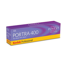 Kodak Portra 400 135/36 - Película fotográfica color negativo ISO 400, formato 35mm, pack de 5 rollos