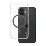 PanzerGlass CARE Case Flagship Black con MagSafe para iPhone 16, Transparente con bordes Negros, MIL-STD-810H, Policarbonato 100% Reciclado