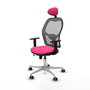 PIQUERAS Y CRESPO Silla de oficina Jorquera Rosa y Gris