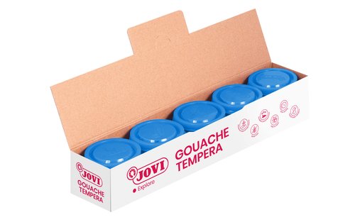 Jovi Tempera escolar azul cian 35 ml