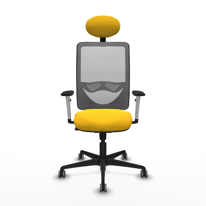 PIQUERAS Y CRESPO Silla de oficina Zulema Amarillo y Gris PIQUERAS Y CRESPO Silla de oficina Zulema Amarillo y Gris