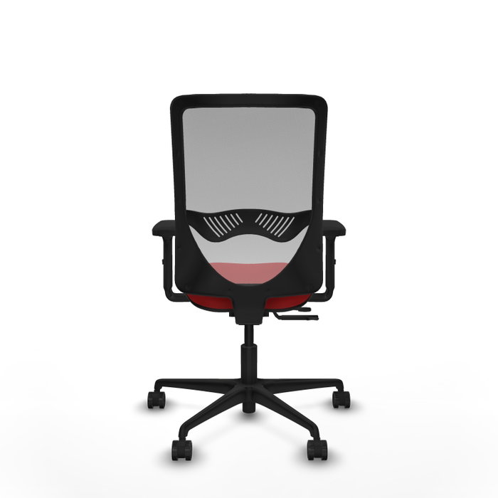 PIQUERAS Y CRESPO Silla de oficina Zulema con mecanismo Sincro/Traslack, Rojo y Gris PIQUERAS Y CRESPO Silla de oficina Zulema con mecanismo Sincro/Traslack, Rojo y Gris