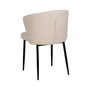 Silla Blanco Tejido-Metal Contract 52,50 X 55 X 80 cm (Set de 2)