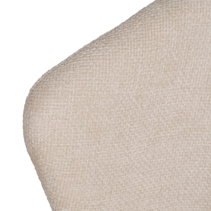 Silla Blanco Tejido-Metal Contract 52,50 X 55 X 80 cm (Set de 2)
