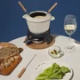 La Fonderie Mont Joly Olla para Fondue 1890 Esmaltada de Hierro Fundido 1.2L para 4 Personas Color Beige LAF3701335306986