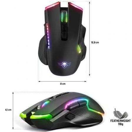 Spirit of Gamer Elite M70 Ratón Gaming Inalámbrico Recargable 4800 DPI