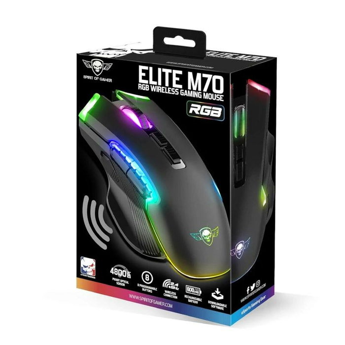 Spirit of Gamer ELITE M70 Ratón Gaming Inalámbrico