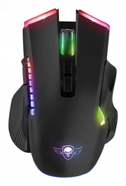 Spirit of Gamer ELITE M70 Ratón Gaming Inalámbrico Bluetooth RF, Sensor PixArt Óptico 4800 DPI, 8 Botones Programables, Ergonomía Diestro, Iluminación RGB, Negro