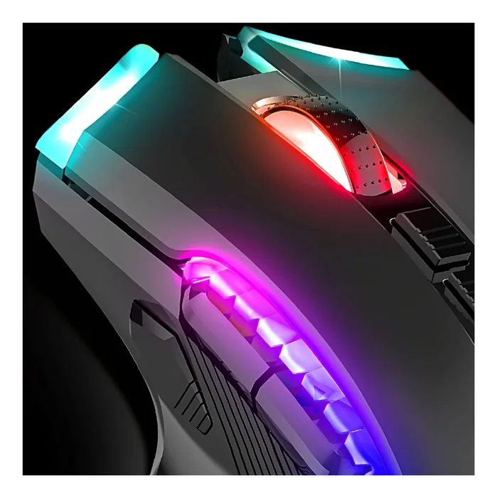 Spirit of Gamer ELITE M70 Ratón Gaming Inalámbrico Bluetooth + RF Óptico 4800 DPI 8 Botones Programables RGB Ergonómico para Mano Derecha Batería Recargable