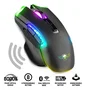 Spirit of Gamer ELITE M70 Ratón Gaming Inalámbrico Bluetooth + RF Óptico 4800 DPI 8 Botones Programables RGB Ergonómico para Mano Derecha Batería Recargable
