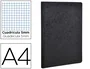 Clairefontaine Libreta A4 Lomo Cosido Cuadro 5 mm 96 Hojas 90 g/m² Cartulina Negro