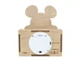 Wondee Lámpara Personalizable de Madera con Diseño Mickey, Alimentación por Batería, Flujo Luminoso 60 lm