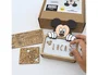 Wondee Lámpara Personalizable de Madera con Diseño Mickey, Alimentación por Batería, Flujo Luminoso 60 lm