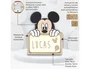 Wondee Lámpara Personalizable de Madera con Diseño Mickey, Alimentación por Batería, Flujo Luminoso 60 lm