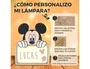 Wondee Lámpara Personalizable de Madera con Diseño Mickey, Alimentación por Batería, Flujo Luminoso 60 lm