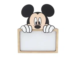 Wondee Lámpara Personalizable de Madera con Diseño Mickey, Alimentación por Batería, Flujo Luminoso 60 lm