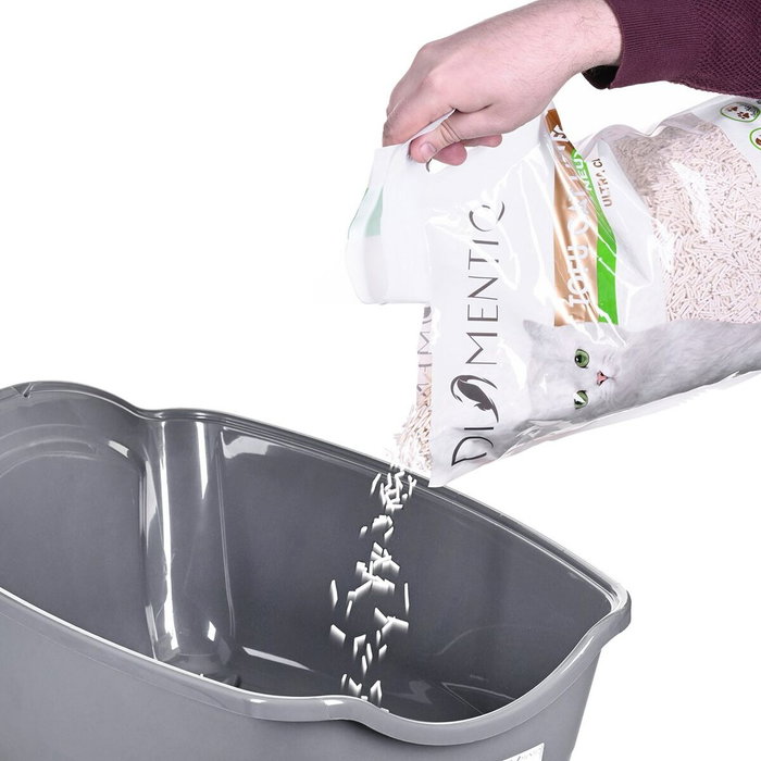 Arenero para Gatos Diamentiq 4004508810DIA Blanco Gris Plástico 40 x 38,7 x 55,5 cm