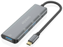Aisens Hub USB-C 3.2 Gen2 10Gbps con 3xUSB-A y 1xUSB-C Gris