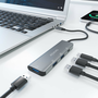 Aisens Hub USB-C 3.2 Gen2 10Gbps con 3xUSB-A y 1xUSB-C Gris