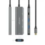 Aisens Hub USB 3.2 Gen 2 10G con 1x USB-C y 3x USB-A, Gris