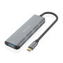 Aisens Hub USB-C 3.2 Gen2 10Gbps con 3xUSB-A y 1xUSB-C Gris