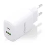 Aisens Cargador GaN 25W con USB-C PD3.0 y USB-A QC3.0, Blanco