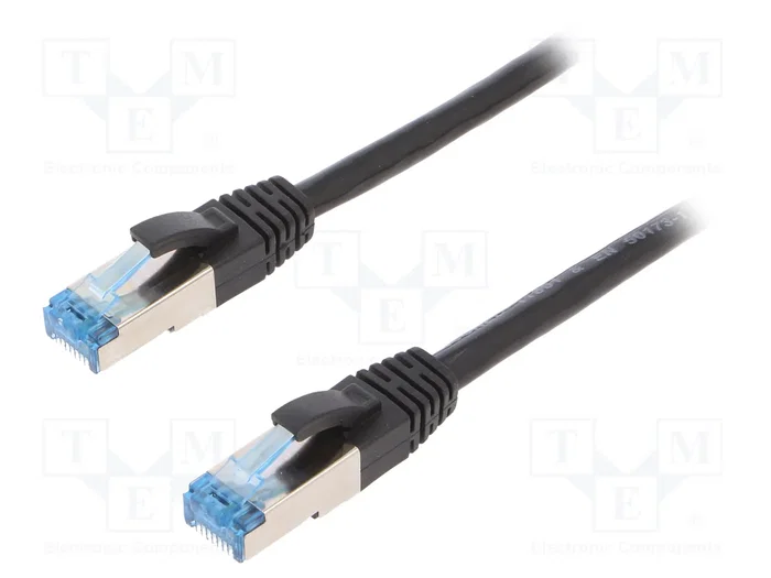 LOGILINK Patch cord Cat 6a S/FTP 0,5m Negro LOGILINK Patch cord Cat 6a S/FTP 0,5m Negro