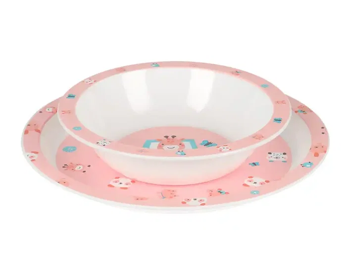 Safta Set de Platos, Cubiertos y Vaso Preescolar Jirafa